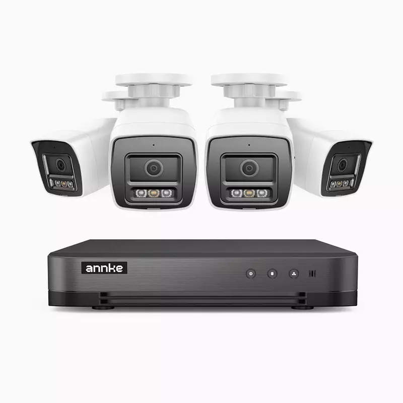 H500P - 3K 8 Channel 4 Cameras PoE Security System
