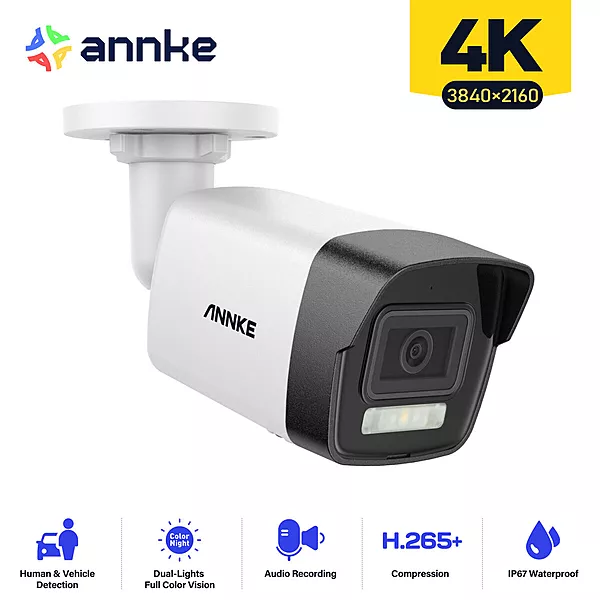 Annke C800 4K 8MP Smart Dual Light Fixed Bullet Network Camera