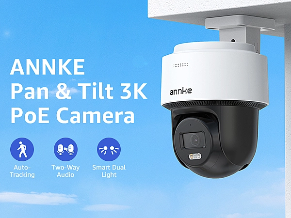 Annke NightChromaTM NCPT500 - 3K PT Speed Dome PoE Security